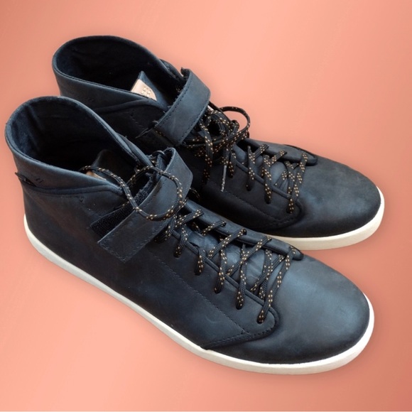 Teva Willow Chukka Sneaker Black Leather High Top Shoe Size 10 - Picture 9 of 14